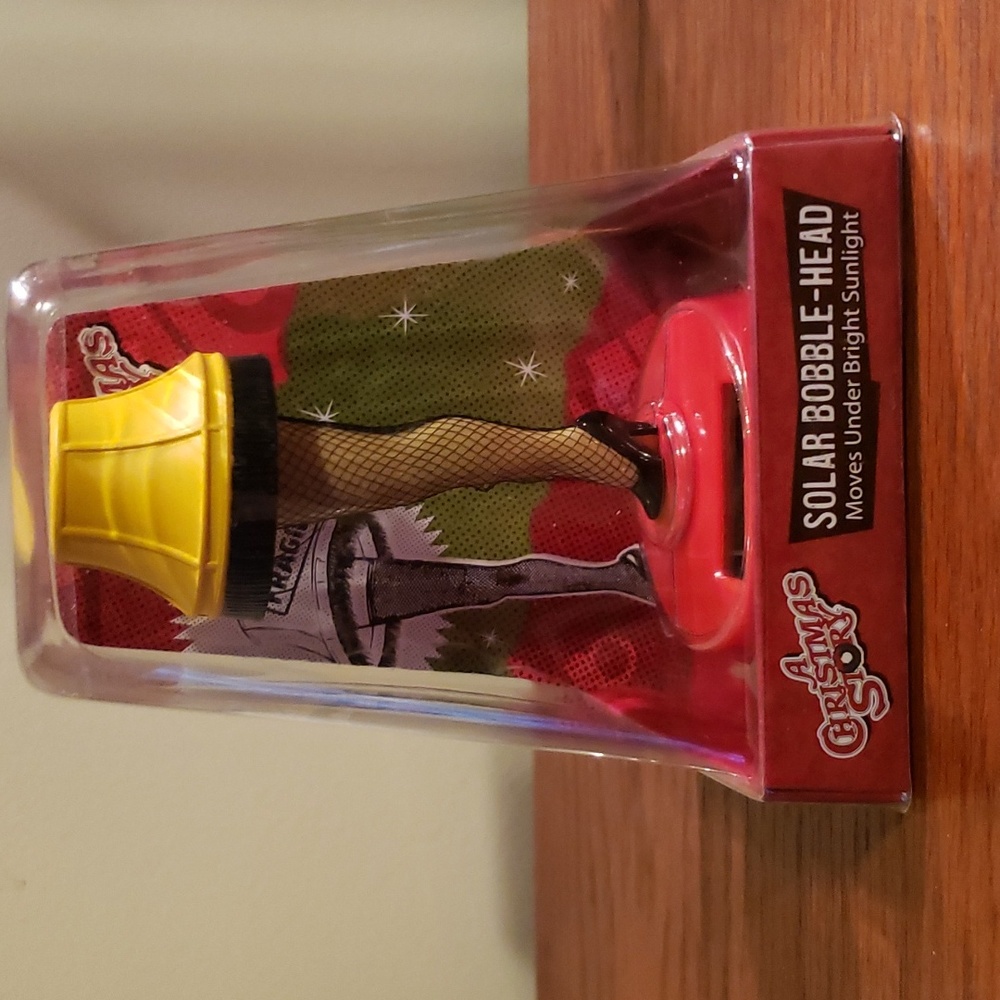 A Christmas Story Leg Lamp, Solar Powered, Bobble Head!